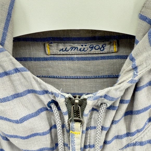 45rpm Umii908 Striped Linen Jacket - Picture 3 of 5